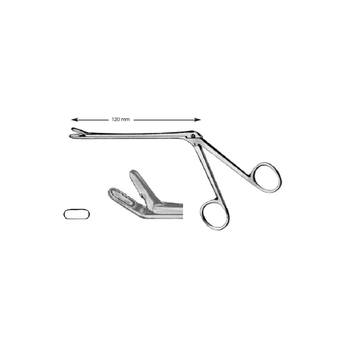 Nasal Forceps, Takahashi Curved Shaft Length Serrated