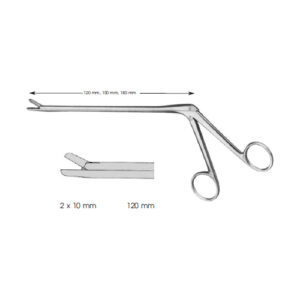 Laminectomy Rongeurs, Cushing Size Of Jaws 2 X Length Of Shaft 120 mm Straight Jaws