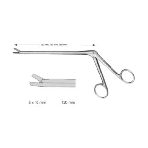 Laminectomy Rongeurs, Love Grünewald Size Of Jaws 3 X Length Of Shaft 120 mm Straight Jaws