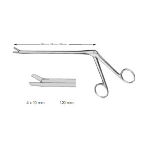 Laminectomy Rongeurs, Spurling Size Of Jaws 4 X Length Of Shaft 120 mm Straight Jaws