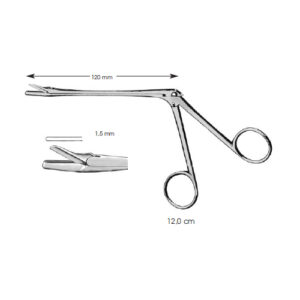 Laminectomy Rongeurs, Struycken, Bite 1.5 mm