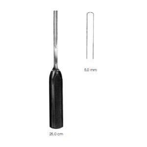 Bone Gouges, Spongiosa, 5 mm Straight