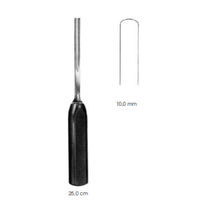 Bone Gouges, Spongiosa, 10 mm Straight