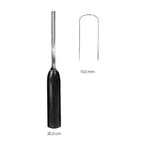 Bone Gouges, Spongiosa, 15 mm Straight