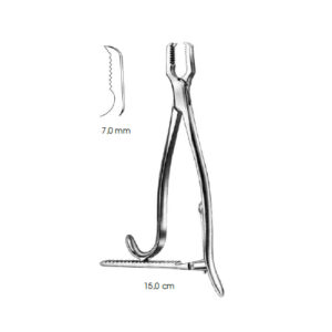 Bone Holding Forceps, Kern-Lane With Ratchet 7 mm