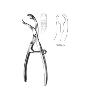 Bone Holding Forceps, Verbrugge Self-Centering With Thread Fixation