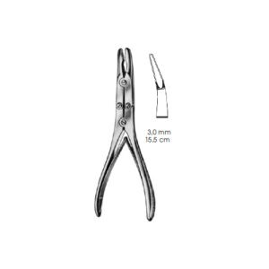 Bone Rongeur Forceps, Bohler 15,5 cm Curved Delicate