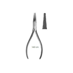 Flat Nose Plier Jaws Serrated