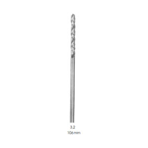 Drills, Round Shaft Length Ø 3.2 mm