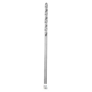 Drills, Round Shaft, Long Length Ø 2.0 mm