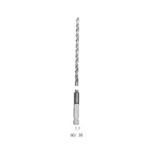 Drills, Quick Coupling ( Ao) Length* 60/ Ø 1.1 mm