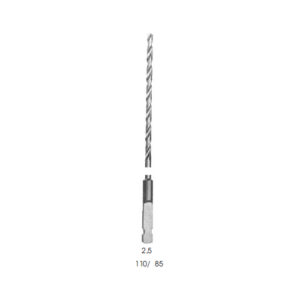 Drills, Quick Coupling ( Ao) Length* 110/ Ø 2.5 mm
