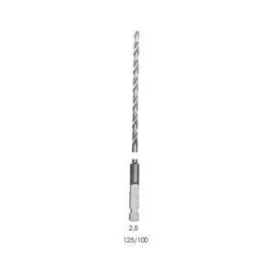 Drills, Quick Coupling ( Ao) Length* 125/ Ø 2.5 mm
