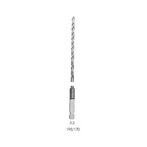 Drills, Quick Coupling ( Ao) Length* 195/ Ø 3.2 mm
