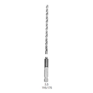 Drills, Quick Coupling ( Ao) Length* 195/ Ø 3.5 mm