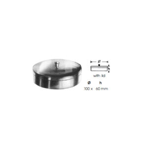 Containers For Cotton, Pellets With Lid Ø 100 X H
