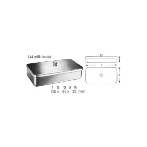 Boxes, Lid With Knob L X B X H 165 X 85 X