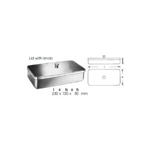 Boxes, Lid With Knob L X B X H 230 X 130 X