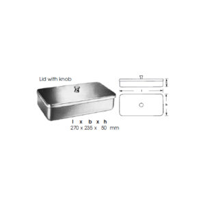 Boxes, Lid With Knob L X B X H 270 X 235 X