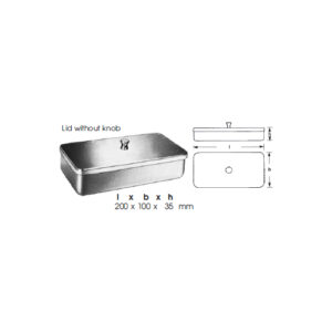 Boxes, Lid Without Knob L X B X H 200 X 100 X
