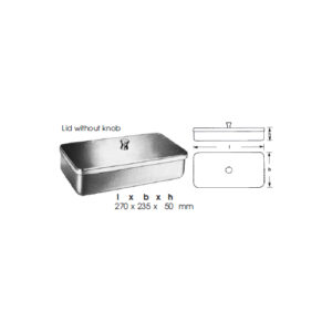 Boxes, Lid Without Knob L X B X H 270 X 235 X